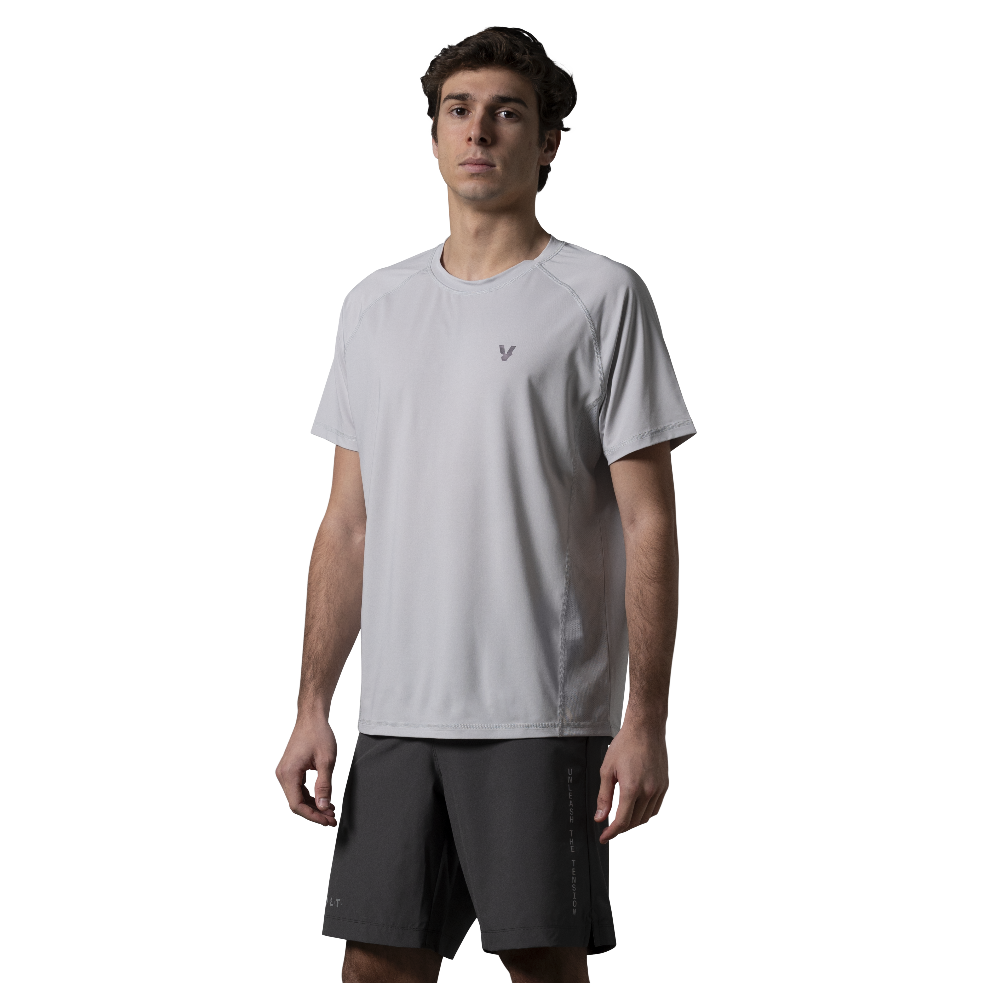 grey and volt shirt