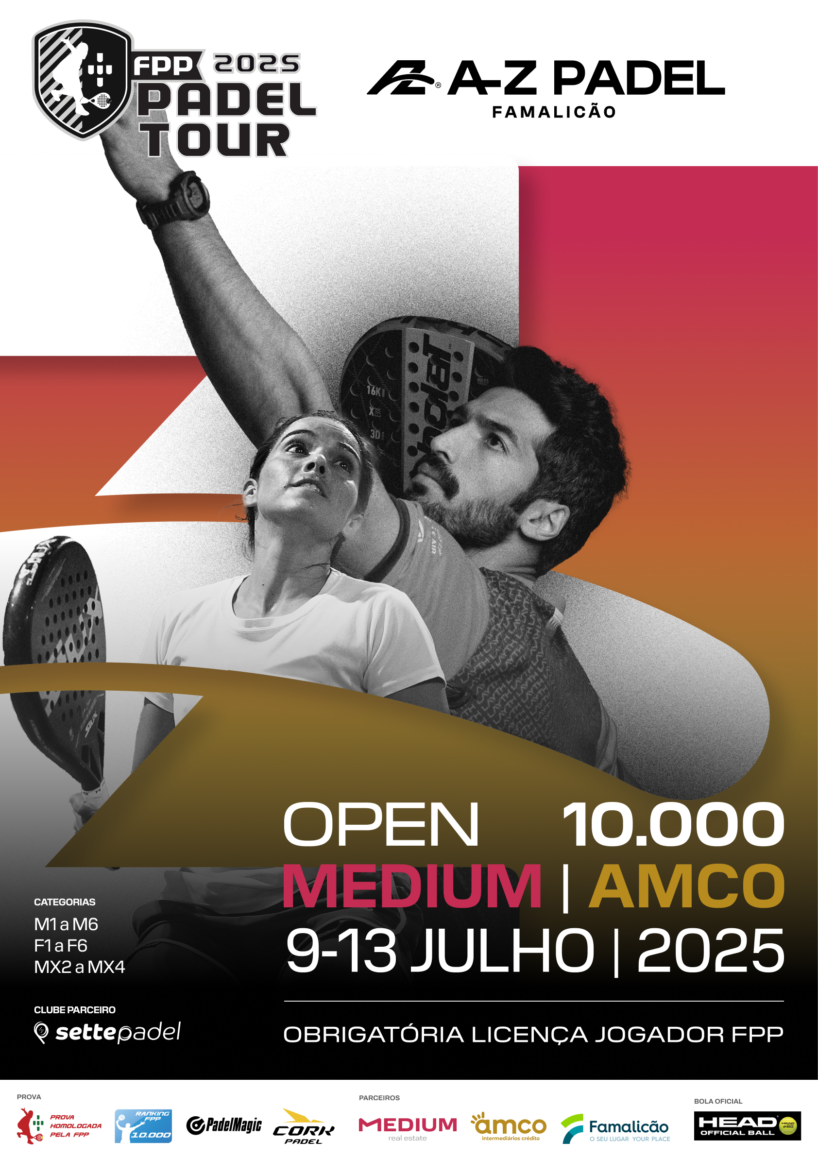 Open 10,000 Medium | AMCO: Vila Nova de Famalicão to Host the City's Largest Padel Tournament