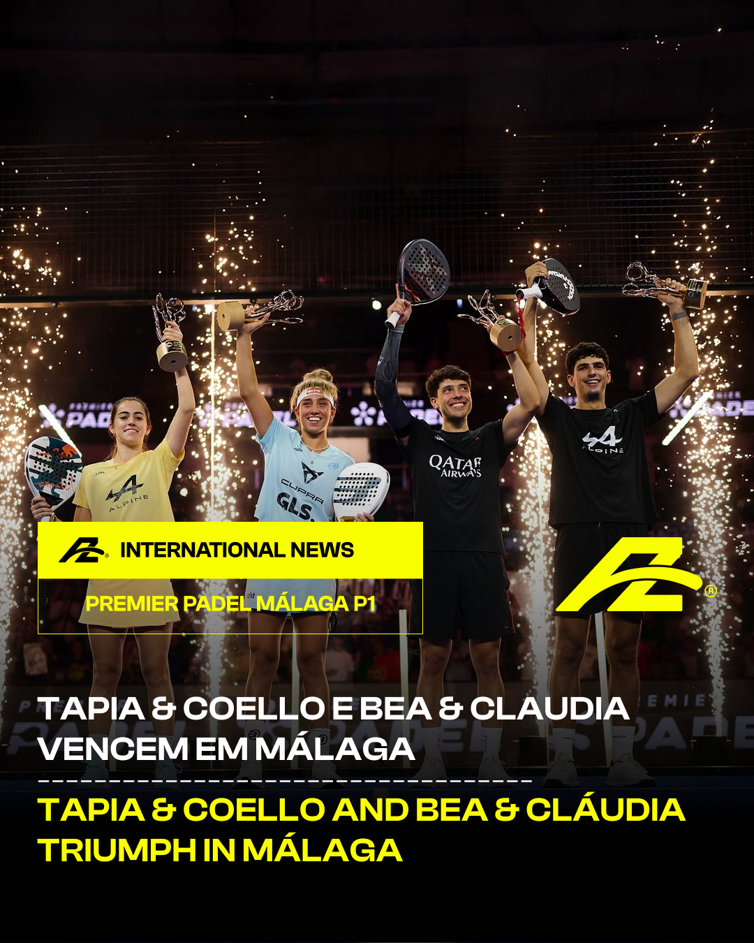 Tapia & Coello and Bea & Cláudia triumph in Málaga